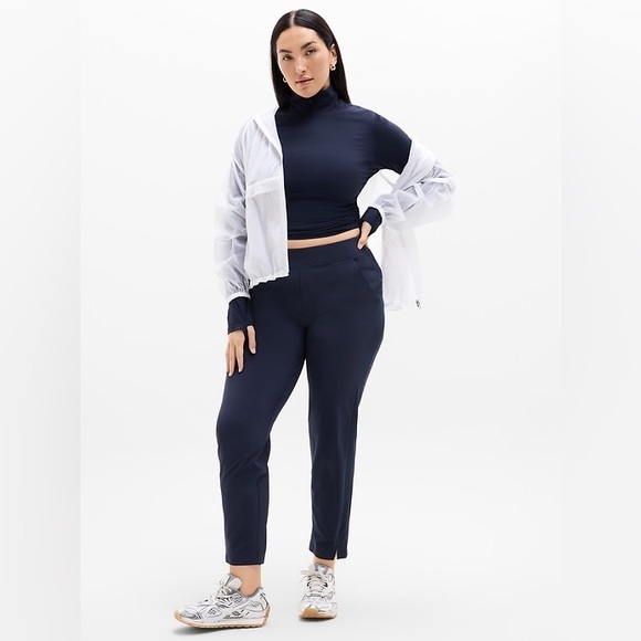 Athleta Pants - NWT Athleta Brooklyn Mid Rise Ankle Pant Navy Size 18